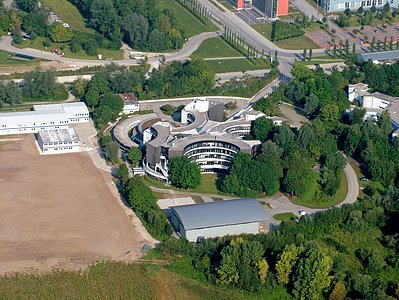 Aerial view of ESO Headquarters