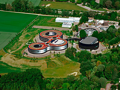 Aerial view of the ESO Headquarters