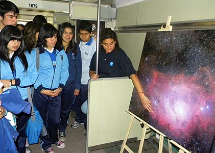 The Science Train visits the Antofagasta Region