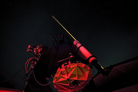 ESO's New Compact Laser Guide Star Unit Tested