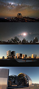 The four ESO Observatories