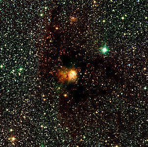 Infrared Wide Angle View of RCW 108