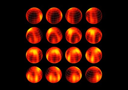 Surface map of Luhman 16B recreated from VLT observations