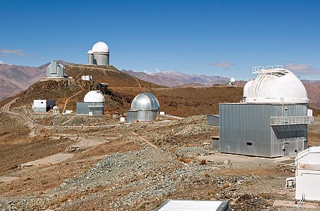 A Glimpse into the Past — Then and Now at La Silla Observatory (present-day image)