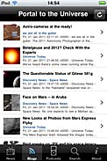 Screenshot of the free Portal to the Universe App
