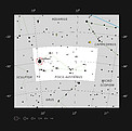 The bright star Fomalhaut in the constellation of Piscis Austrinus