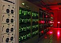 Lights glowing on the ALMA correlator
