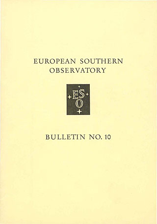 Bulletin 10 - European Southern Observatory 