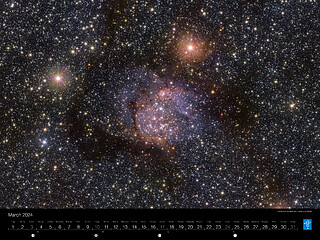 March - The Sh2-54 nebula in the infrared with VISTA