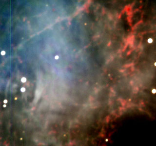 Centre of the Crab Nebula