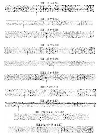 Spectra of Some of the Most Distant Galaxies Known