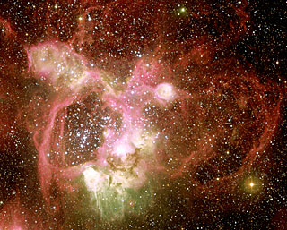N44 in the Large Magellanic Cloud (Central Region)