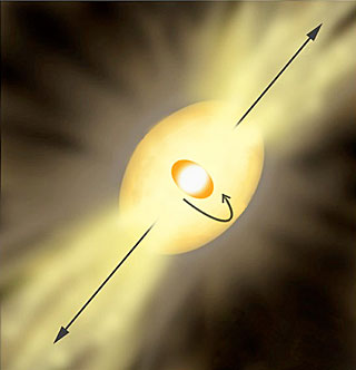 The Highly Unstable Star Eta Carinae (Artist's Impression) 