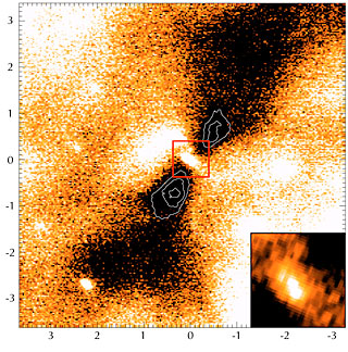 Silhouette disc seen in M 17 