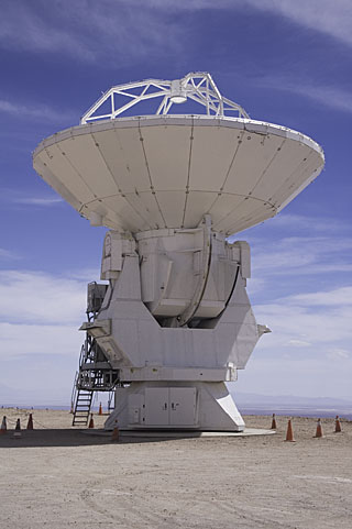 ALMA 12 m diameter antenna, manufactured by Mitsubishi Electric Corporation