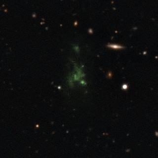 Giant space blob glows from within