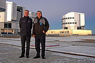 Euroopan komission puheenjohtaja José Manuel Barroso vierailulla Paranalin observatoriolla
