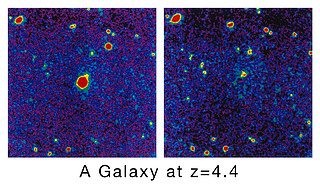 A Galaxy at the Edge of the Universe