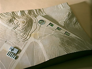 Upper View of the Model of the Paranal Complex