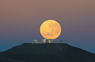 Dramatic Moonset