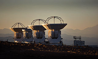 ALMA antennas at OSF