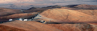 El campamento base de Paranal, visto desde arriba