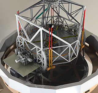 E-ELT 3D rendering