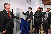 Ceremonia de inauguración de la placa conmemorativa de la declaración de Leiden