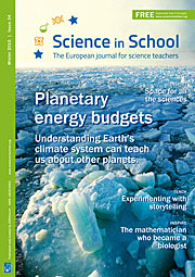 Titelseite von Science in School Ausgabe 34