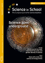 Titelseite von Science in School Ausgabe 39