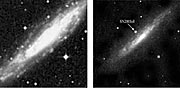 Spiral galaxy NGC 1448 before and after the explosion of SN 2001el