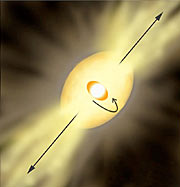 The highly unstable star Eta Carinae (artist's impression)