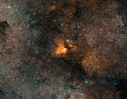 Imagem do Digitized Sky Survey da Nebulosa Omega (M 17)