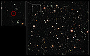 Hubble image of the distance-record galaxy UDFy-38135539