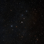 Wide-field view of the sky around the Meathook galaxy