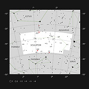 Galaksi NGC 253 Kuvanveistäjän tähdistössä