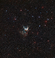 Vidvinkelbillede af himlen omkring stjernetågen Thors Hjelm