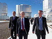 Prezident Rady Evropské unie Herman Van Rompuy během návštěvy na observatoři Paranal