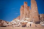 Kalliomuodostelma Atacaman autiomaassa