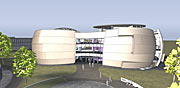 O novo planetário e centro de exposições na Sede do ESO