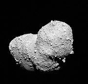 Close-up van planetoïde (25143) Itokawa