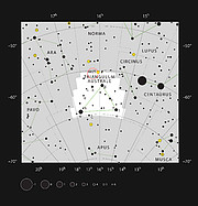 Galaksen ESO 137-001 i stjernebilledet Triangulum Australe - den Sydlige Trekant
