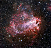 A região de formação estelar Messier 17