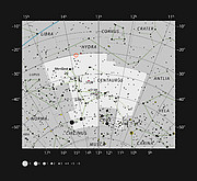 Den vekselvirkende galakse NGC 5291 i stjernebilledet Kentauren