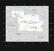 Dværggalaksen WLM i stjernebilledet Cetus
