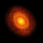ALMA:s bild av den protoplanetära skivan runt V883 Orionis