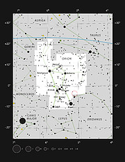 La Chauve-Souris Cosmique au sein de la constellation d’Orion