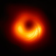 Imagem do buraco negro da M87 em luz polarizada