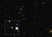 Kvasaari J0529-4351:tä ympäröivä taivaan alue