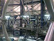 Installation of the Beryllium secondary mirror